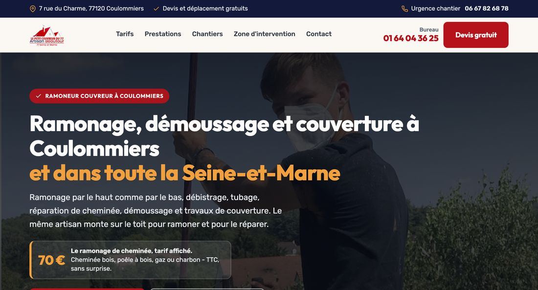 Site du Petit Couvreur du 77